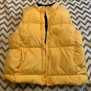 Yellow 90’s Puffer Vest size Medium